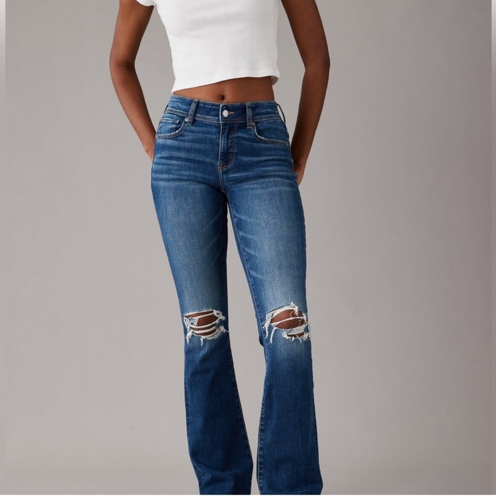 American Eagle Outfitters Blue Flare Jeans